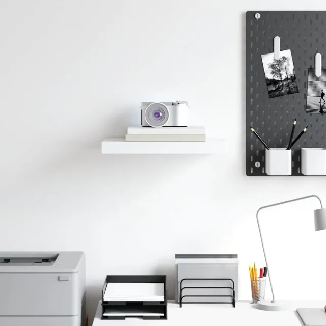 Étagère murale flottante blanc 40x23x3,8 cm MDF