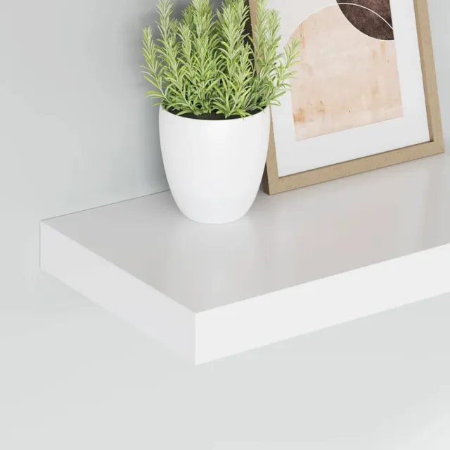 Étagères murales flottantes 4 pcs blanc 40x23x3,8 cm MDF