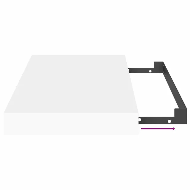 Étagères murales flottantes 4 pcs blanc 40x23x3,8 cm MDF