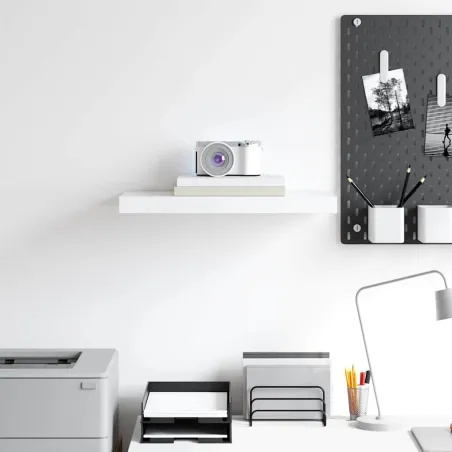Étagère murale flottante blanc 50x23x3,8 cm MDF