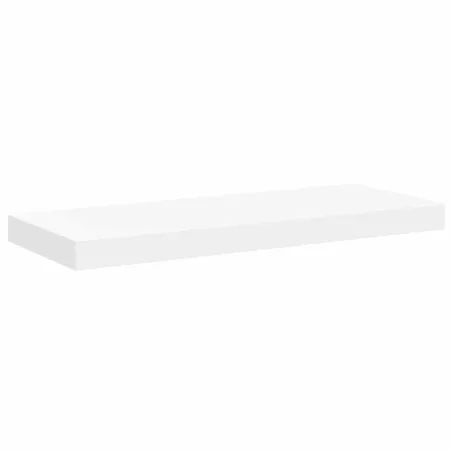 Étagères murales flottantes 2 pcs blanc 60x23,5x3,8 cm MDF