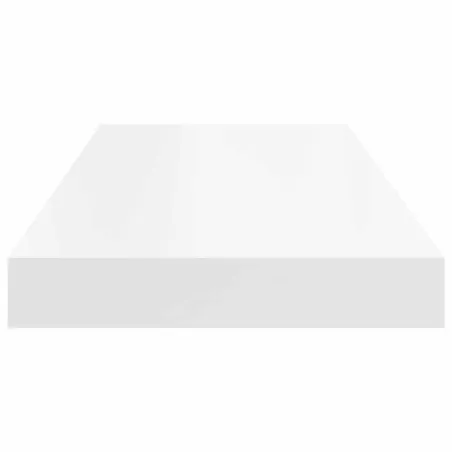 Étagères murales flottantes 2 pcs blanc 60x23,5x3,8 cm MDF