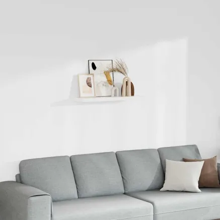Étagère flottante murale blanc 80x23,5x3,8 cm MDF