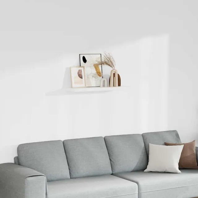 Étagère flottante murale blanc 80x23,5x3,8 cm MDF