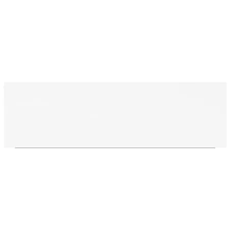 Étagères murales flottantes 2 pcs blanc 80x23,5x3,8 cm MDF