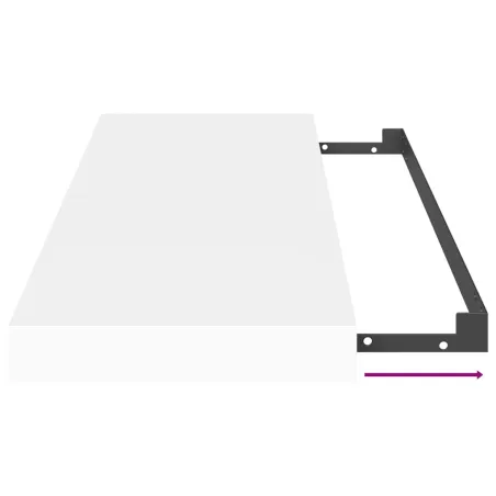 Étagères murales flottantes 4 pcs blanc 80x23,5x3,8 cm MDF