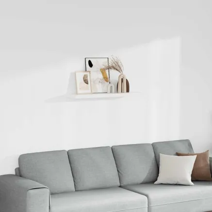 Étagère murale flottante blanc 90x23,5x3,8 cm MDF