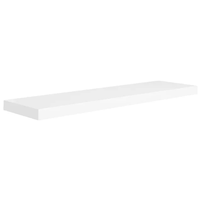 Étagères murales flottantes 2 pcs blanc 90x23,5x3,8 cm MDF