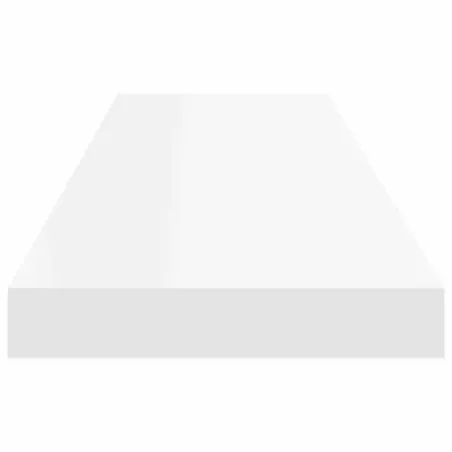 Étagères murales flottantes 2 pcs blanc 90x23,5x3,8 cm MDF