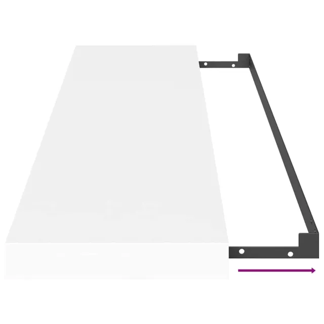 Étagères murales flottantes 4 pcs blanc 90x23,5x3,8 cm MDF