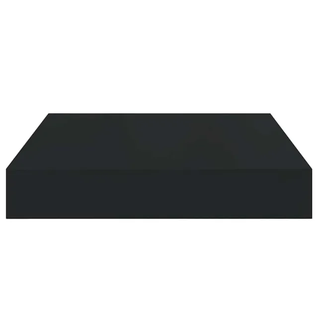Étagère flottante murale noir 23x23,5x3,8 cm MDF