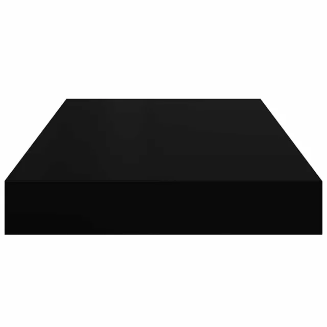 Étagères murales flottantes 2 pcs noir 40x23x3,8 cm MDF