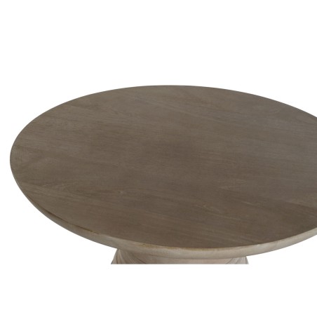 Tavolo aggiuntivo Home ESPRIT Dorato Naturale Legno Metallo 41 x 41 x