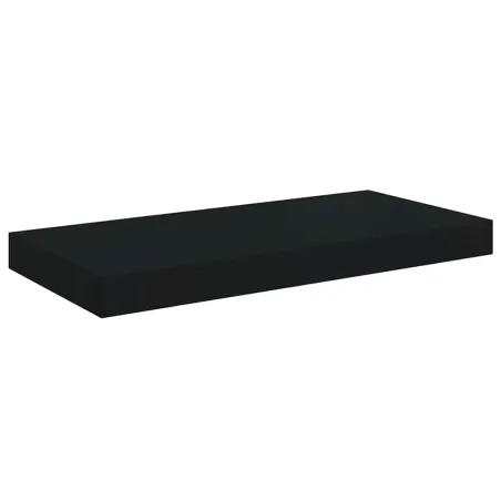 Étagères murales flottantes 4 pcs noir 50x23x3,8 cm MDF