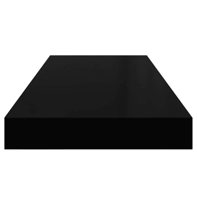 Étagère murale flottante Noir 60x23,5x3,8 cm MDF