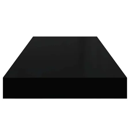 Étagères murales flottantes 4 pcs noir 60x23,5x3,8 cm MDF