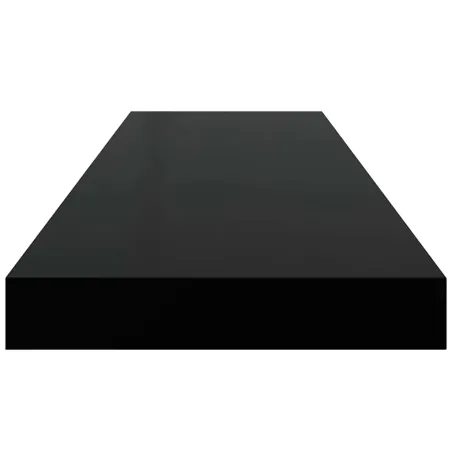 Étagère flottante murale noir 80x23,5x3,8 cm MDF