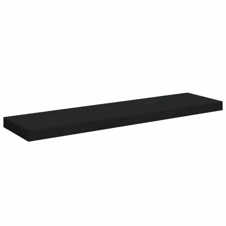 Étagère murale flottante noir 90x23,5x3,8 cm MDF