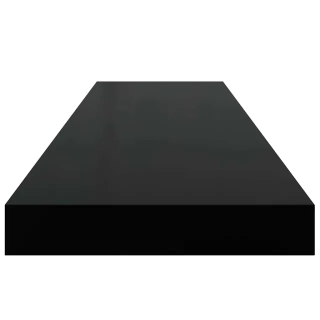 Étagère murale flottante noir 90x23,5x3,8 cm MDF