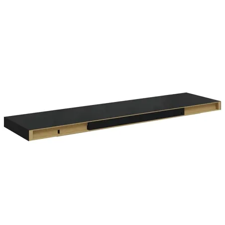 Étagère murale flottante noir 90x23,5x3,8 cm MDF