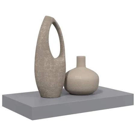 Étagère murale flottante gris 40x23x3,8 cm MDF