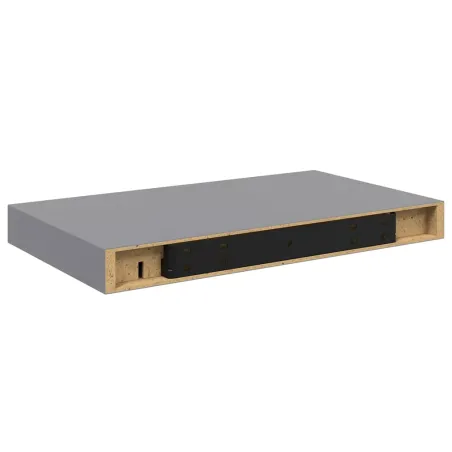 Étagère murale flottante gris 40x23x3,8 cm MDF