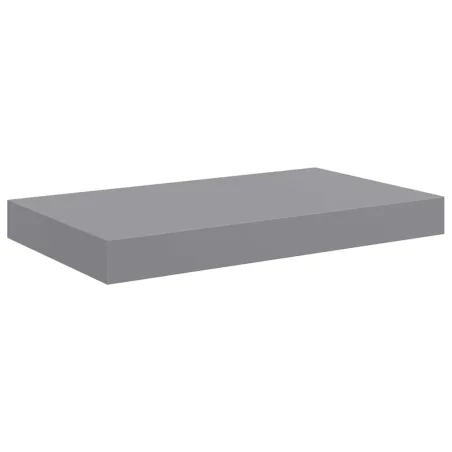 Étagères murales flottantes 2 pcs Gris 40x23x3,8 cm MDF