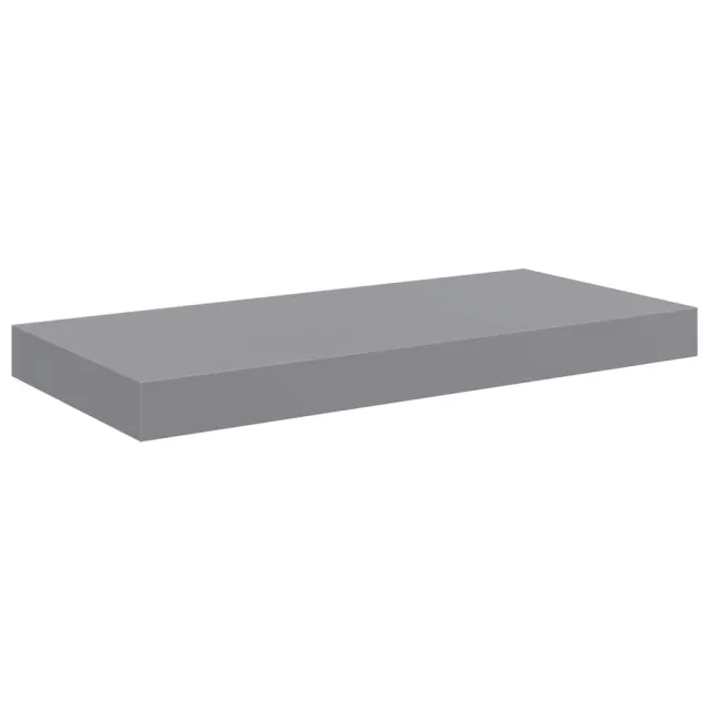 Étagère murale flottante gris 50x23x3,8 cm MDF