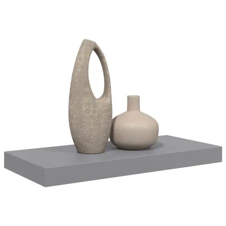 Étagère murale flottante gris 50x23x3,8 cm MDF