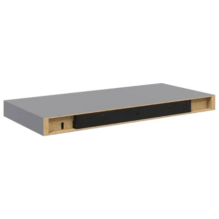 Étagère murale flottante gris 50x23x3,8 cm MDF