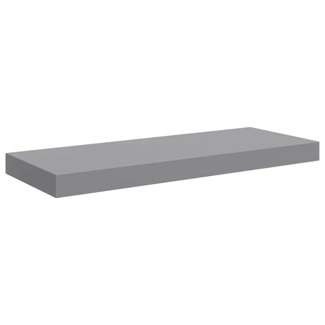 Étagère murale flottante gris 60x23,5x3,8 cm MDF