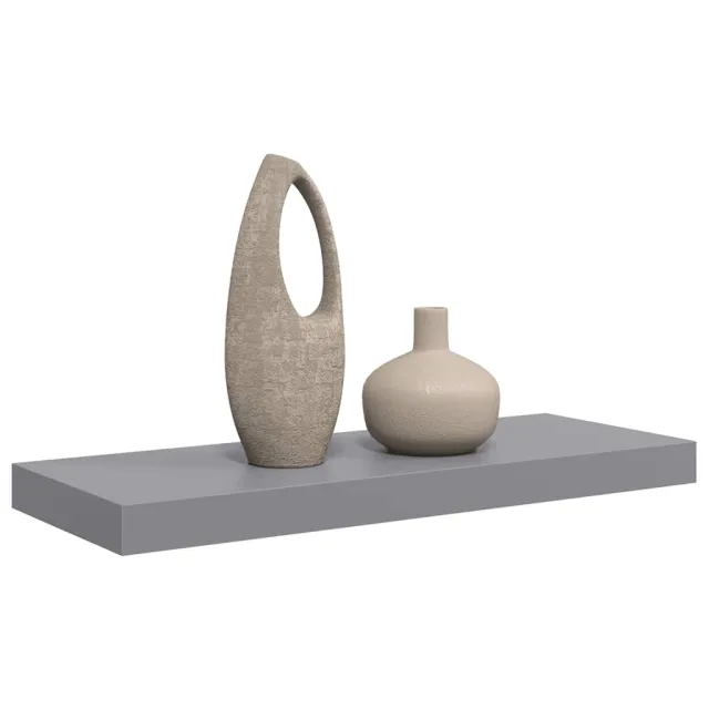 Étagère murale flottante gris 60x23,5x3,8 cm MDF