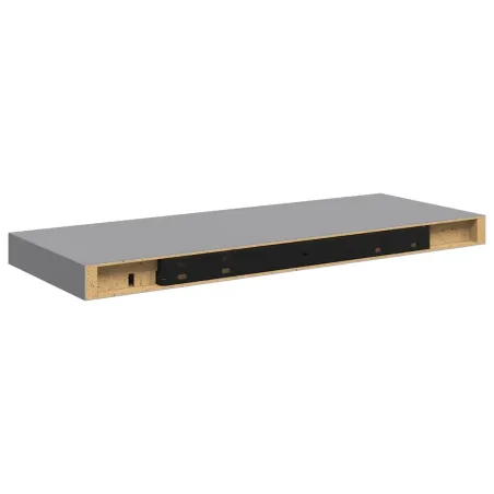 Étagère murale flottante gris 60x23,5x3,8 cm MDF