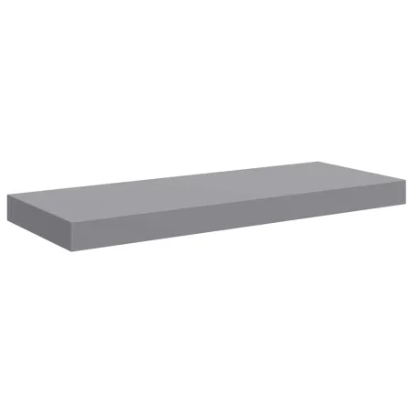 Étagères murales flottantes 2 pcs Gris 60x23,5x3,8 cm MDF