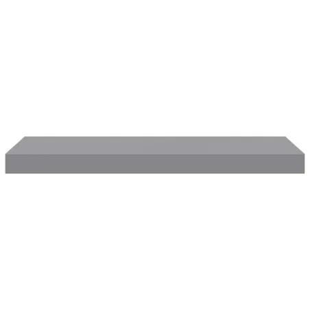 Étagères murales flottantes 2 pcs Gris 60x23,5x3,8 cm MDF