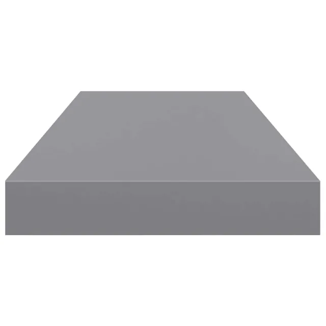 Étagères murales flottantes 2 pcs Gris 60x23,5x3,8 cm MDF