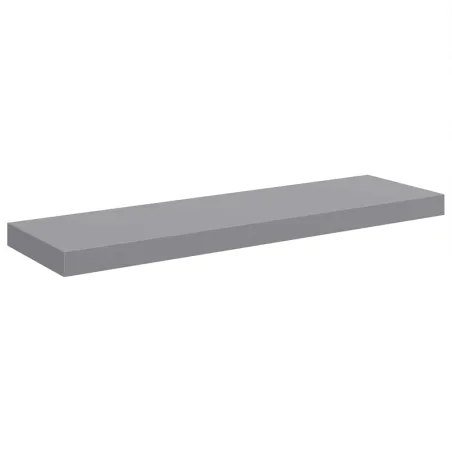 Étagère flottante murale gris 80x23,5x3,8 cm MDF
