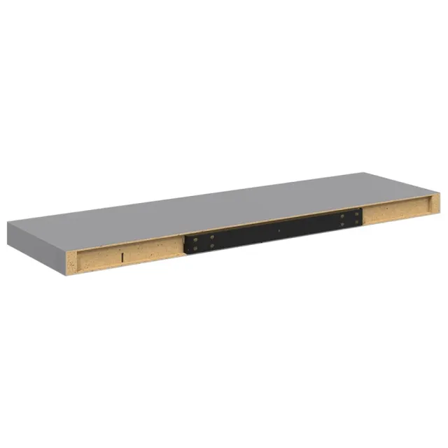 Étagère flottante murale gris 80x23,5x3,8 cm MDF