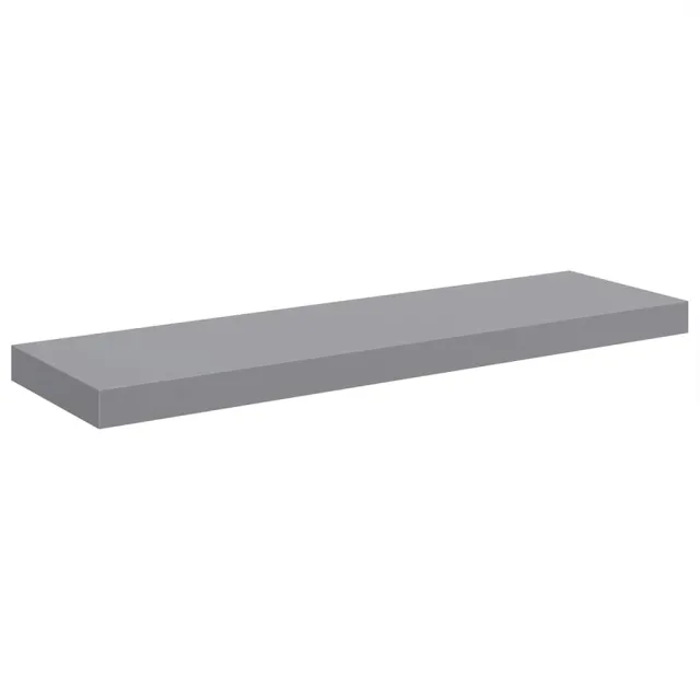 Étagères murales flottantes 4 pcs gris 80x23,5x3,8 cm MDF