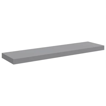 Étagère murale flottante gris 90x23,5x3,8 cm MDF