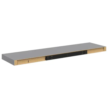 Étagère murale flottante gris 90x23,5x3,8 cm MDF