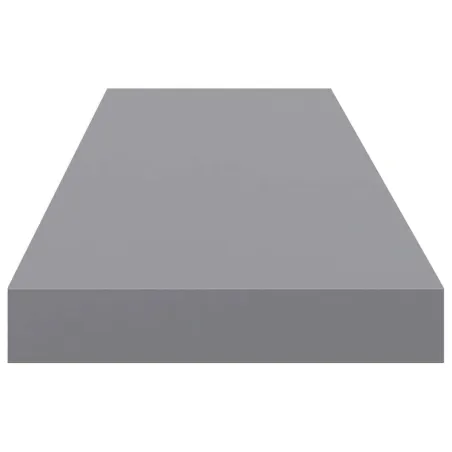 Étagères murales flottantes 2 pcs gris 90x23,5x3,8 cm MDF