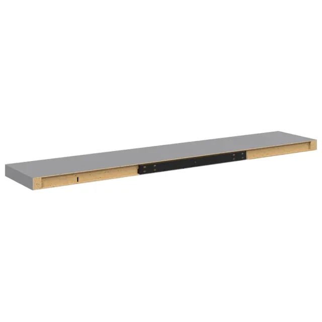 Étagère murale flottante gris 120x23,5x3,8 cm MDF