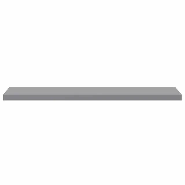 Étagères murales flottantes 2 pcs gris 120x23,5x3,8 cm MDF