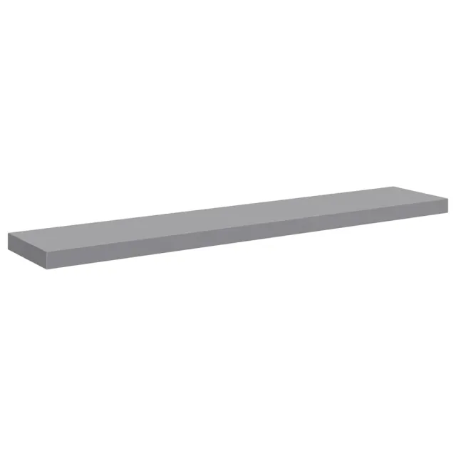 Étagères murales flottantes 4 pcs gris 120x23,5x3,8 cm MDF