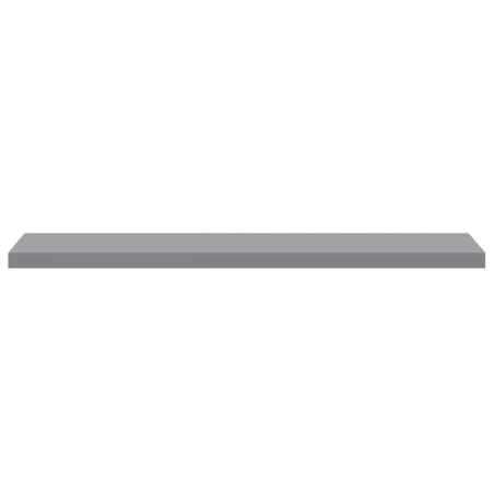 Étagères murales flottantes 4 pcs gris 120x23,5x3,8 cm MDF