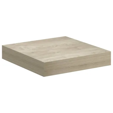 Étagère flottante murale chêne 23x23,5x3,8 cm MDF 2