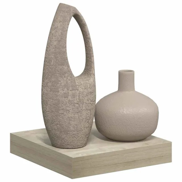 Étagère flottante murale chêne 23x23,5x3,8 cm MDF