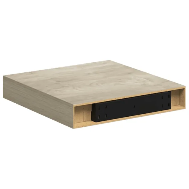Étagère flottante murale chêne 23x23,5x3,8 cm MDF