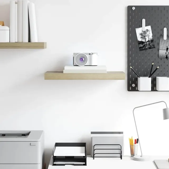 Étagère murale flottante chêne 50x23x3,8 cm MDF